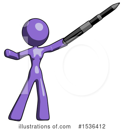 Royalty-Free (RF) Purple Design Mascot Clipart Illustration by Leo Blanchette - Stock Sample #1536412