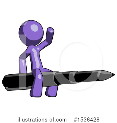 Royalty-Free (RF) Purple Design Mascot Clipart Illustration by Leo Blanchette - Stock Sample #1536428