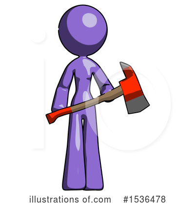 Royalty-Free (RF) Purple Design Mascot Clipart Illustration by Leo Blanchette - Stock Sample #1536478