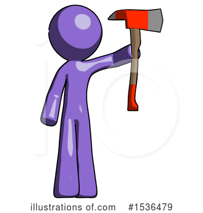 Royalty-Free (RF) Purple Design Mascot Clipart Illustration by Leo Blanchette - Stock Sample #1536479