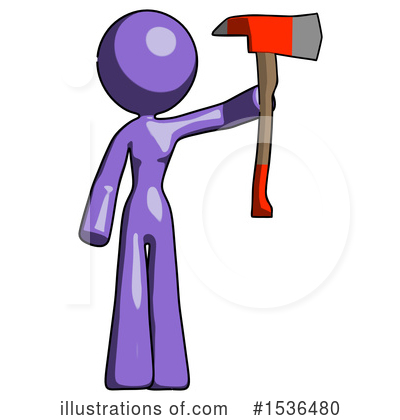 Royalty-Free (RF) Purple Design Mascot Clipart Illustration by Leo Blanchette - Stock Sample #1536480