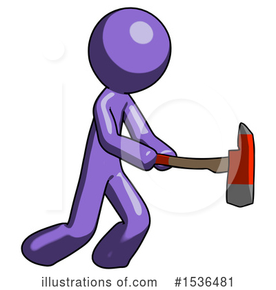 Royalty-Free (RF) Purple Design Mascot Clipart Illustration by Leo Blanchette - Stock Sample #1536481