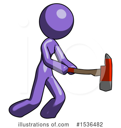 Royalty-Free (RF) Purple Design Mascot Clipart Illustration by Leo Blanchette - Stock Sample #1536482