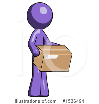 Royalty-Free (RF) Purple Design Mascot Clipart Illustration by Leo Blanchette - Stock Sample #1536494