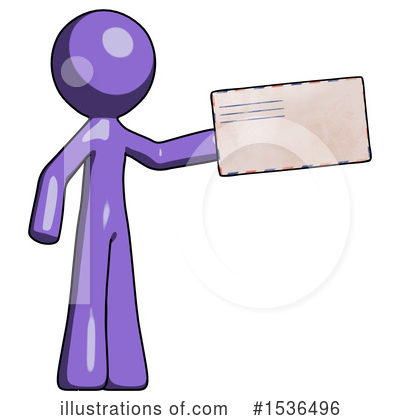 Royalty-Free (RF) Purple Design Mascot Clipart Illustration by Leo Blanchette - Stock Sample #1536496