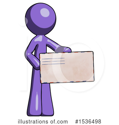 Royalty-Free (RF) Purple Design Mascot Clipart Illustration by Leo Blanchette - Stock Sample #1536498
