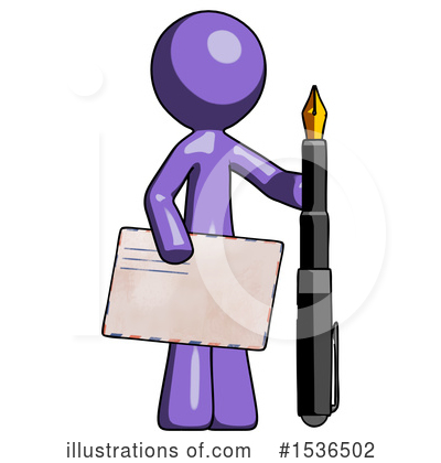 Royalty-Free (RF) Purple Design Mascot Clipart Illustration by Leo Blanchette - Stock Sample #1536502