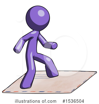 Royalty-Free (RF) Purple Design Mascot Clipart Illustration by Leo Blanchette - Stock Sample #1536504