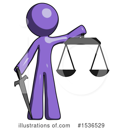Royalty-Free (RF) Purple Design Mascot Clipart Illustration by Leo Blanchette - Stock Sample #1536529