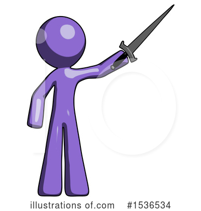 Royalty-Free (RF) Purple Design Mascot Clipart Illustration by Leo Blanchette - Stock Sample #1536534