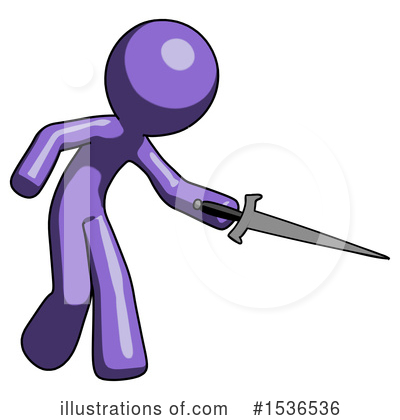Royalty-Free (RF) Purple Design Mascot Clipart Illustration by Leo Blanchette - Stock Sample #1536536