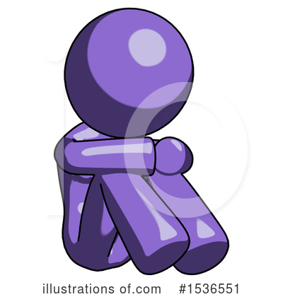 Royalty-Free (RF) Purple Design Mascot Clipart Illustration by Leo Blanchette - Stock Sample #1536551