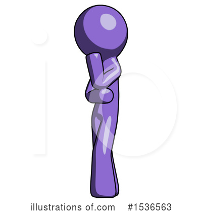 Royalty-Free (RF) Purple Design Mascot Clipart Illustration by Leo Blanchette - Stock Sample #1536563