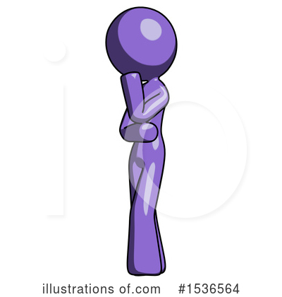 Royalty-Free (RF) Purple Design Mascot Clipart Illustration by Leo Blanchette - Stock Sample #1536564