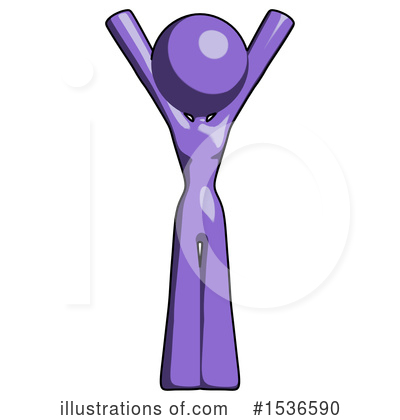Royalty-Free (RF) Purple Design Mascot Clipart Illustration by Leo Blanchette - Stock Sample #1536590