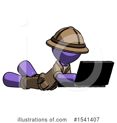 Royalty-Free (RF) Purple Design Mascot Clipart Illustration by Leo Blanchette - Stock Sample #1541407