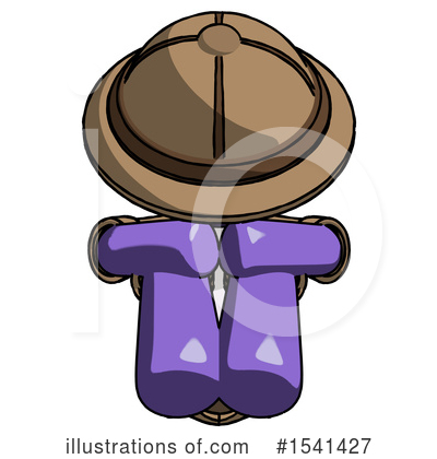 Royalty-Free (RF) Purple Design Mascot Clipart Illustration by Leo Blanchette - Stock Sample #1541427