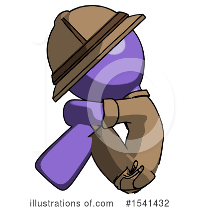 Royalty-Free (RF) Purple Design Mascot Clipart Illustration by Leo Blanchette - Stock Sample #1541432