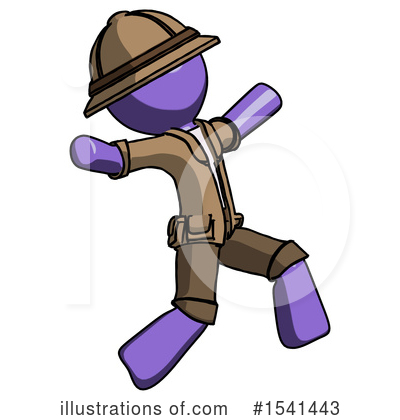 Royalty-Free (RF) Purple Design Mascot Clipart Illustration by Leo Blanchette - Stock Sample #1541443