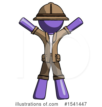 Royalty-Free (RF) Purple Design Mascot Clipart Illustration by Leo Blanchette - Stock Sample #1541447