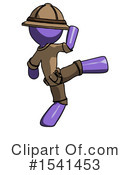 Purple Design Mascot Clipart #1541453 by Leo Blanchette