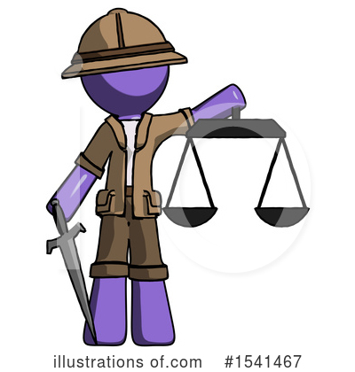 Royalty-Free (RF) Purple Design Mascot Clipart Illustration by Leo Blanchette - Stock Sample #1541467
