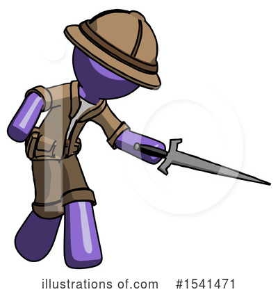 Royalty-Free (RF) Purple Design Mascot Clipart Illustration by Leo Blanchette - Stock Sample #1541471