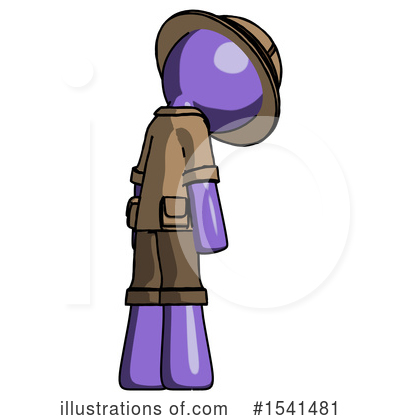 Royalty-Free (RF) Purple Design Mascot Clipart Illustration by Leo Blanchette - Stock Sample #1541481