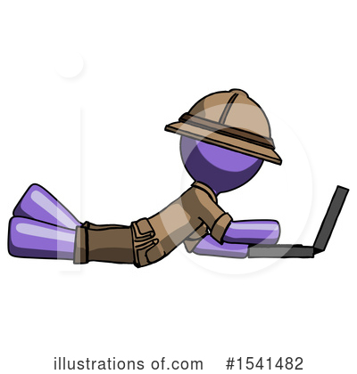 Royalty-Free (RF) Purple Design Mascot Clipart Illustration by Leo Blanchette - Stock Sample #1541482