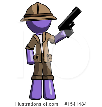Royalty-Free (RF) Purple Design Mascot Clipart Illustration by Leo Blanchette - Stock Sample #1541484