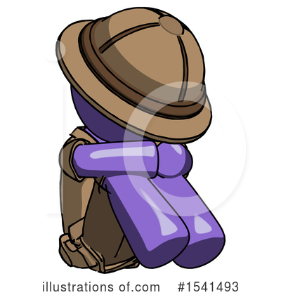 Royalty-Free (RF) Purple Design Mascot Clipart Illustration by Leo Blanchette - Stock Sample #1541493