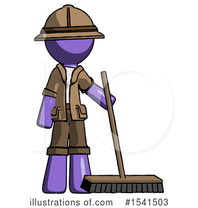 Royalty-Free (RF) Purple Design Mascot Clipart Illustration by Leo Blanchette - Stock Sample #1541503