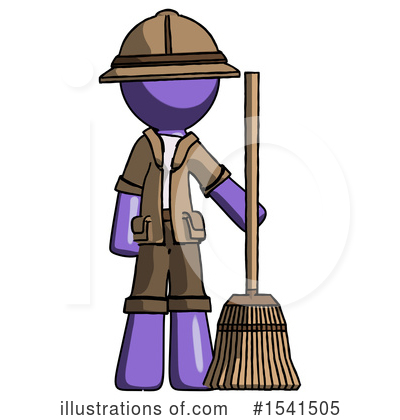 Royalty-Free (RF) Purple Design Mascot Clipart Illustration by Leo Blanchette - Stock Sample #1541505