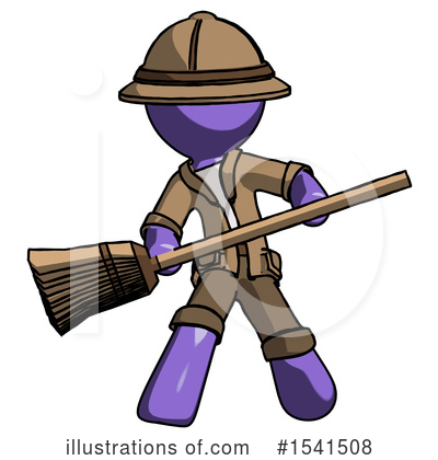 Royalty-Free (RF) Purple Design Mascot Clipart Illustration by Leo Blanchette - Stock Sample #1541508
