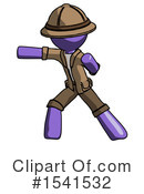 Purple Design Mascot Clipart #1541532 by Leo Blanchette