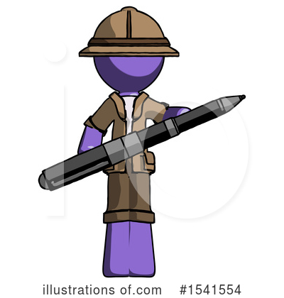 Royalty-Free (RF) Purple Design Mascot Clipart Illustration by Leo Blanchette - Stock Sample #1541554