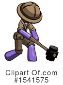 Purple Design Mascot Clipart #1541575 by Leo Blanchette