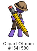Purple Design Mascot Clipart #1541580 by Leo Blanchette