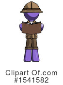 Purple Design Mascot Clipart #1541582 by Leo Blanchette