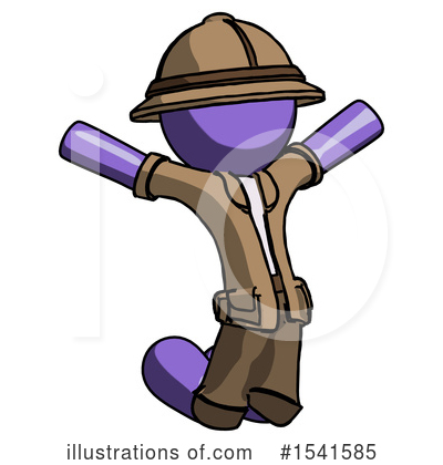 Royalty-Free (RF) Purple Design Mascot Clipart Illustration by Leo Blanchette - Stock Sample #1541585