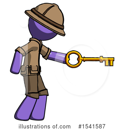 Royalty-Free (RF) Purple Design Mascot Clipart Illustration by Leo Blanchette - Stock Sample #1541587