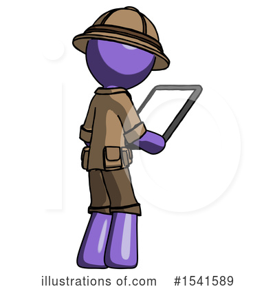 Royalty-Free (RF) Purple Design Mascot Clipart Illustration by Leo Blanchette - Stock Sample #1541589
