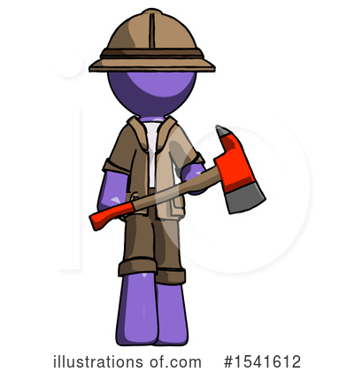 Royalty-Free (RF) Purple Design Mascot Clipart Illustration by Leo Blanchette - Stock Sample #1541612