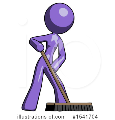 Royalty-Free (RF) Purple Design Mascot Clipart Illustration by Leo Blanchette - Stock Sample #1541704