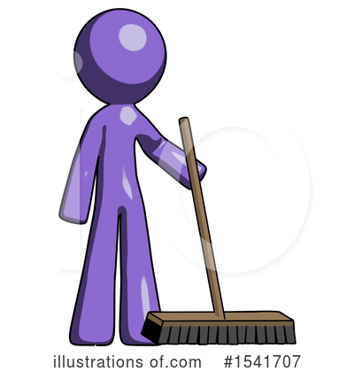 Royalty-Free (RF) Purple Design Mascot Clipart Illustration by Leo Blanchette - Stock Sample #1541707