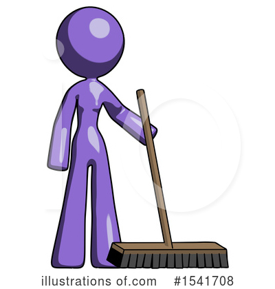 Royalty-Free (RF) Purple Design Mascot Clipart Illustration by Leo Blanchette - Stock Sample #1541708