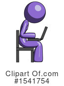 Purple Design Mascot Clipart #1541754 by Leo Blanchette