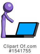Purple Design Mascot Clipart #1541755 by Leo Blanchette