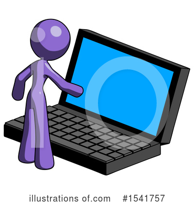Royalty-Free (RF) Purple Design Mascot Clipart Illustration by Leo Blanchette - Stock Sample #1541757