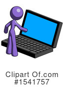Purple Design Mascot Clipart #1541757 by Leo Blanchette